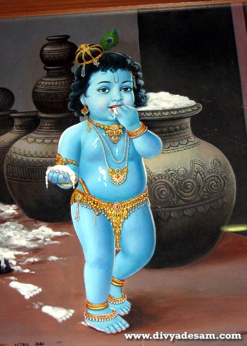 Sri Krishnar eating butter